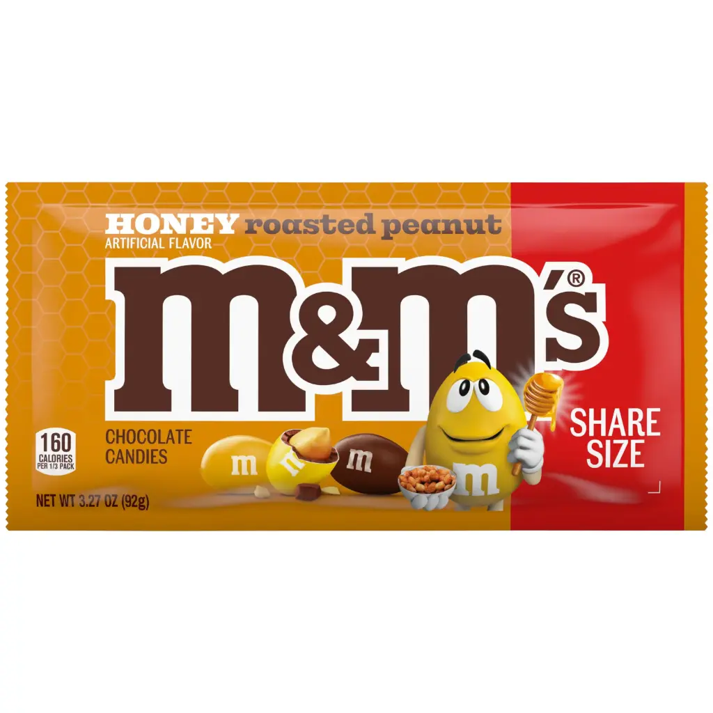 M&M HONEY ROASTED PEANUT 49G/24PK (US)
