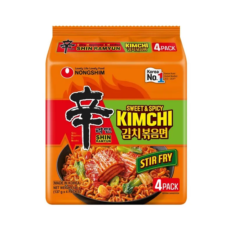 NONGSHIM SWEET & SPICY KIMCHI STIR FRY 137G/4CT