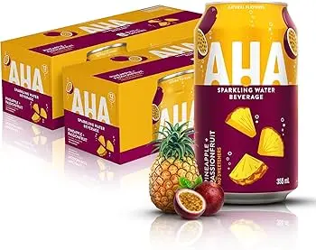 AHA PINEAPPLE PASSIONFRUIT SPARKLING WATER 355ML/12CT 