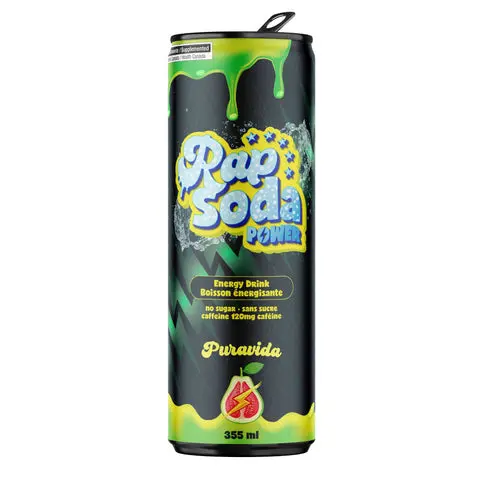RAP SODA POWER PURAVIDA 355ML