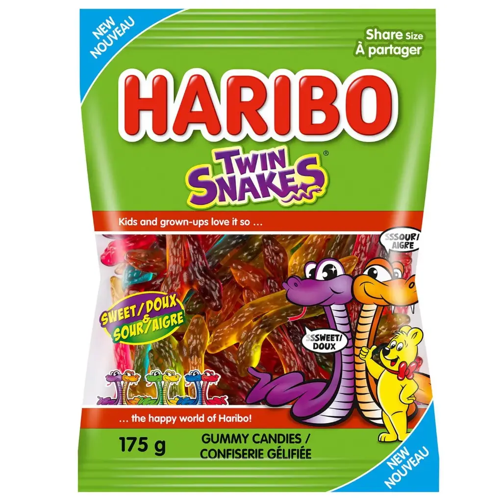 HARIBO TWIN SNAKES 175G  (CANADA)