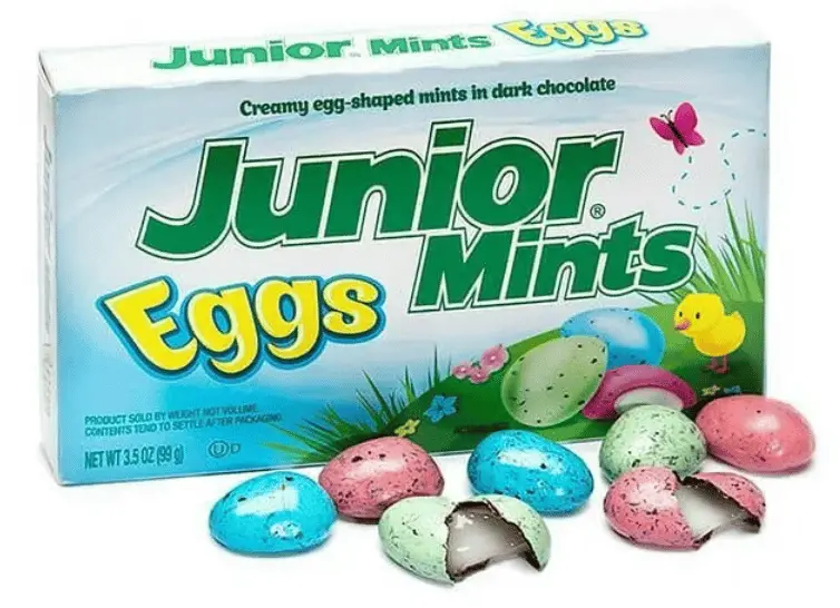 JUNIOR MINTS EGGS THEAT. BOX 99G