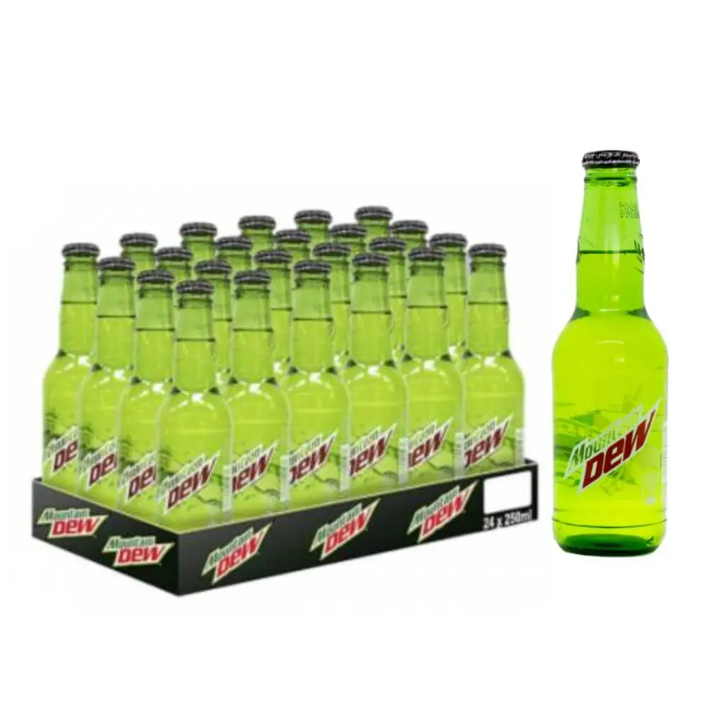 MOUNTAIN DEW RETRO GLASS BOTTLE 250ML/24CT