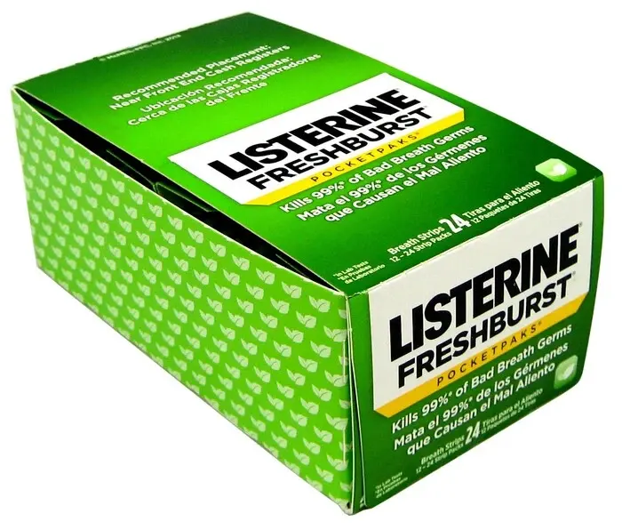 LISTERINE FRESH BURST POCKET PACKS 24CT/12PK 