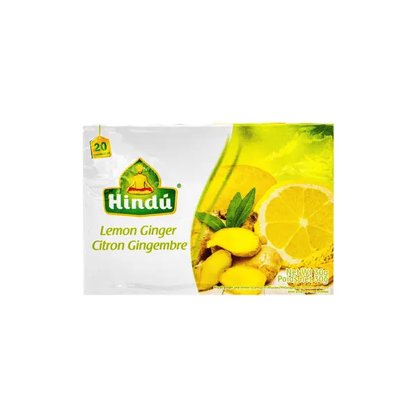 HINDU LEMON GINGER TEA 30G 20PK