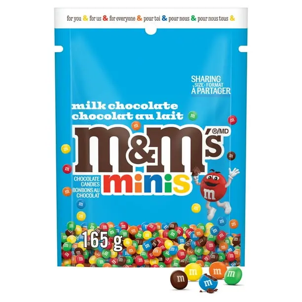 M&M MINI'S MILK CHOCOLATE 165G
