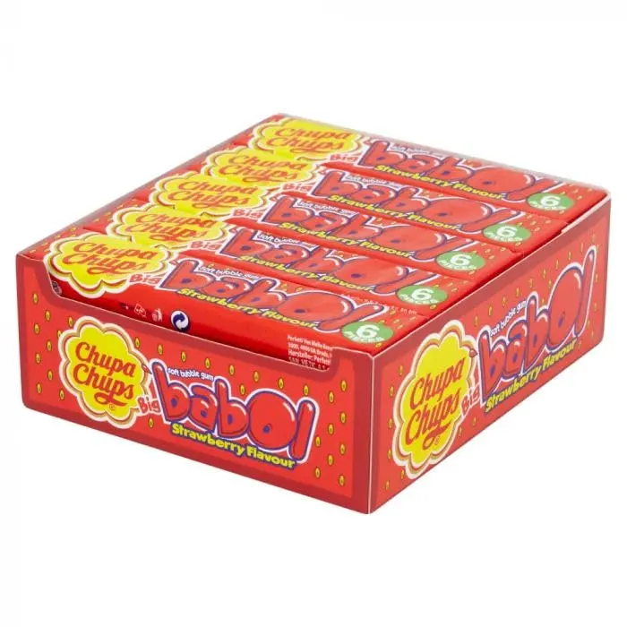 CHUPA CHUPS BIG BABOL STRAWBERRY 50G/20CT