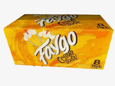 FAYGO VANILLA CREME SODA 355ML/8CT