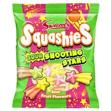 SWIZZLES SQUASHIES SOUR SHOOTING STARS 100G (UK)