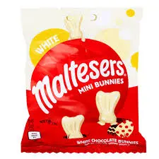 MALTESERS WHITE MINI BUNNIES 58G (UK)
