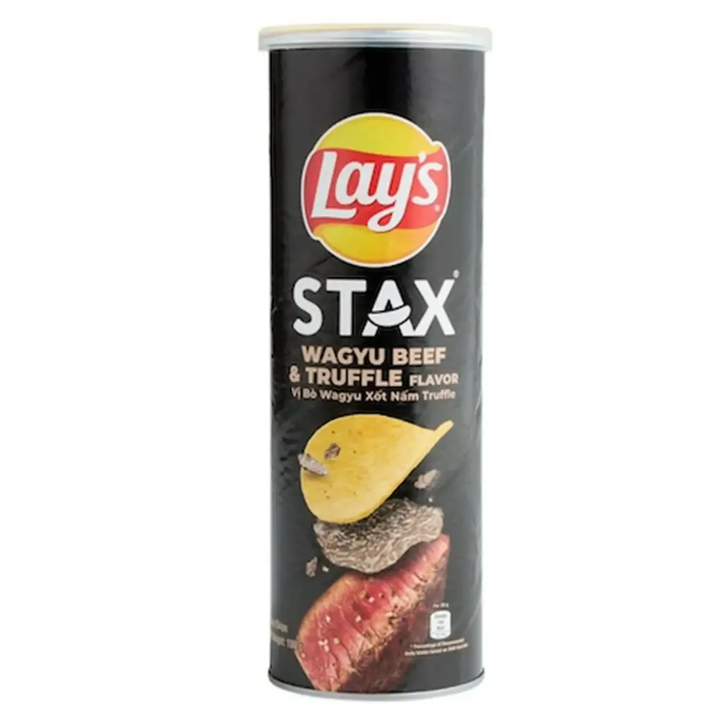 LAY'S STAX WAGYU BEEF & TRUFFLE MUSHROOM 100G (VIETNAM)