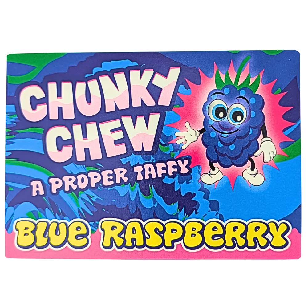 CHUNKY CHEW BLUE RASPBERRY CANDY 100G (UK) 