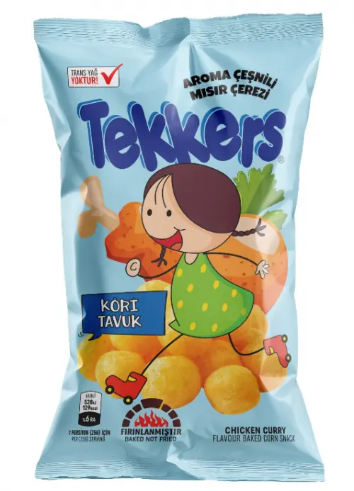 TEKKERS CHICKEN CURRY CORN SNACK 25G