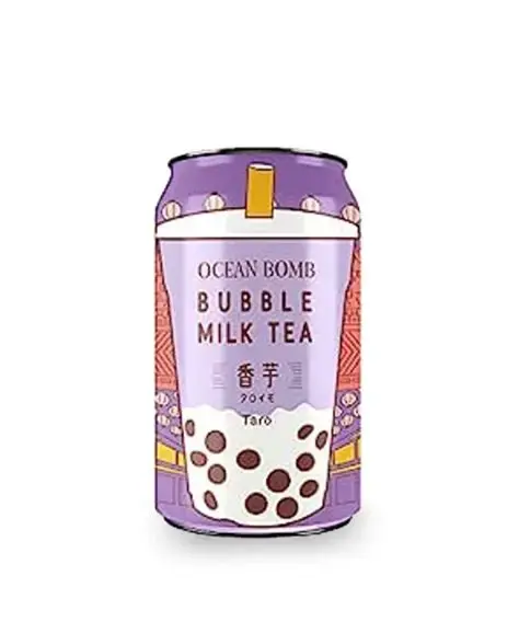 OCEAN BOMB TARO BUBBLE MILK TEA DRINK 330ML/24 CT(TAIWAN)