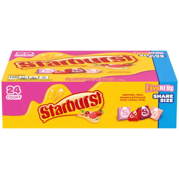 STARBURST  FAVE REDS SHARE SIZE 24CT (US)
