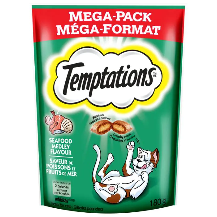 TEMPTATIONS CHICKEN CATNIP MEGA PACK 180G