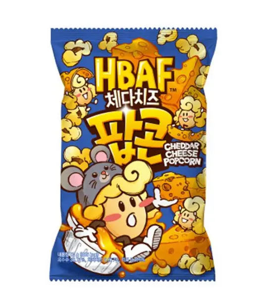 HBAF CHEDDAR CHEESE FLVR POPCORN 80G