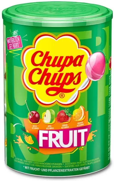 CHUPA CHUPS CONTAINER FRUIT 100CT (EU)