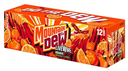 MOUNTAIN DEW LIVEWIRE ORANGE 591ML (US)