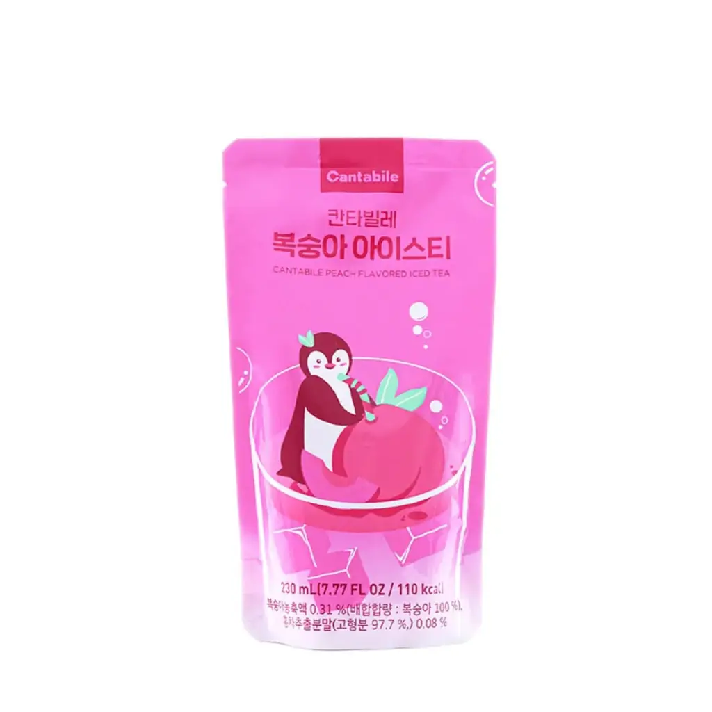 CANTABILE PEACH POUCH DRINK 230ML/10CT