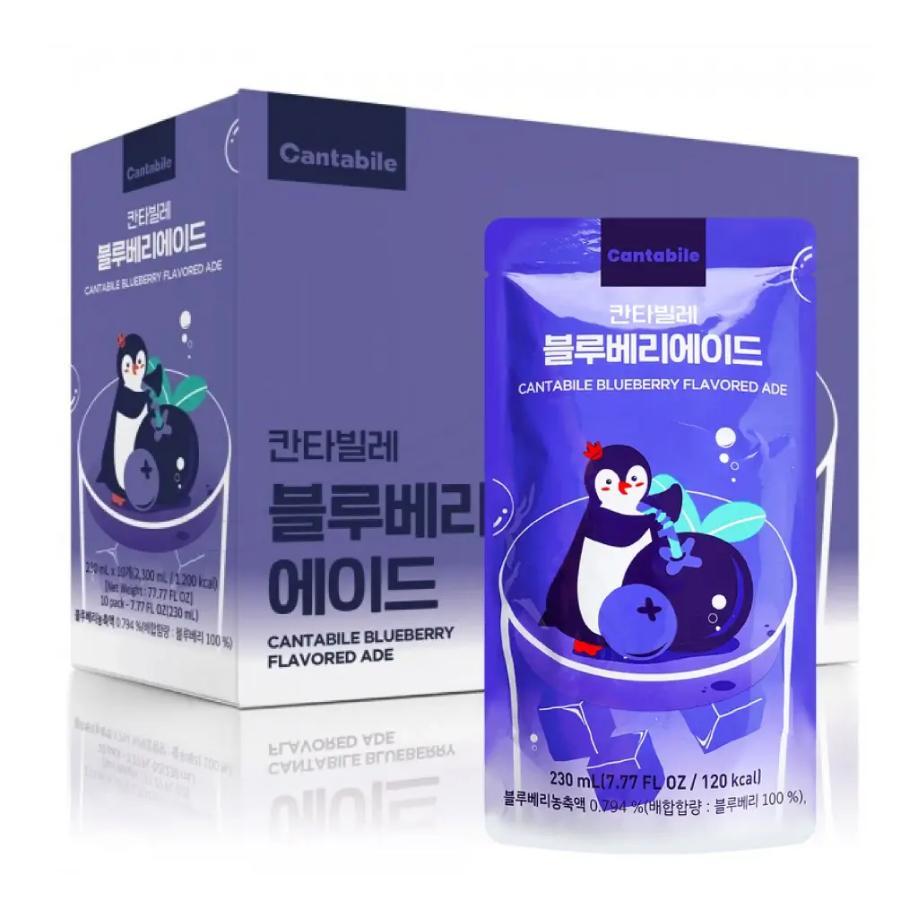 CANTABILE BLUEBERRY POUCH DRINK 230ML/10CT  