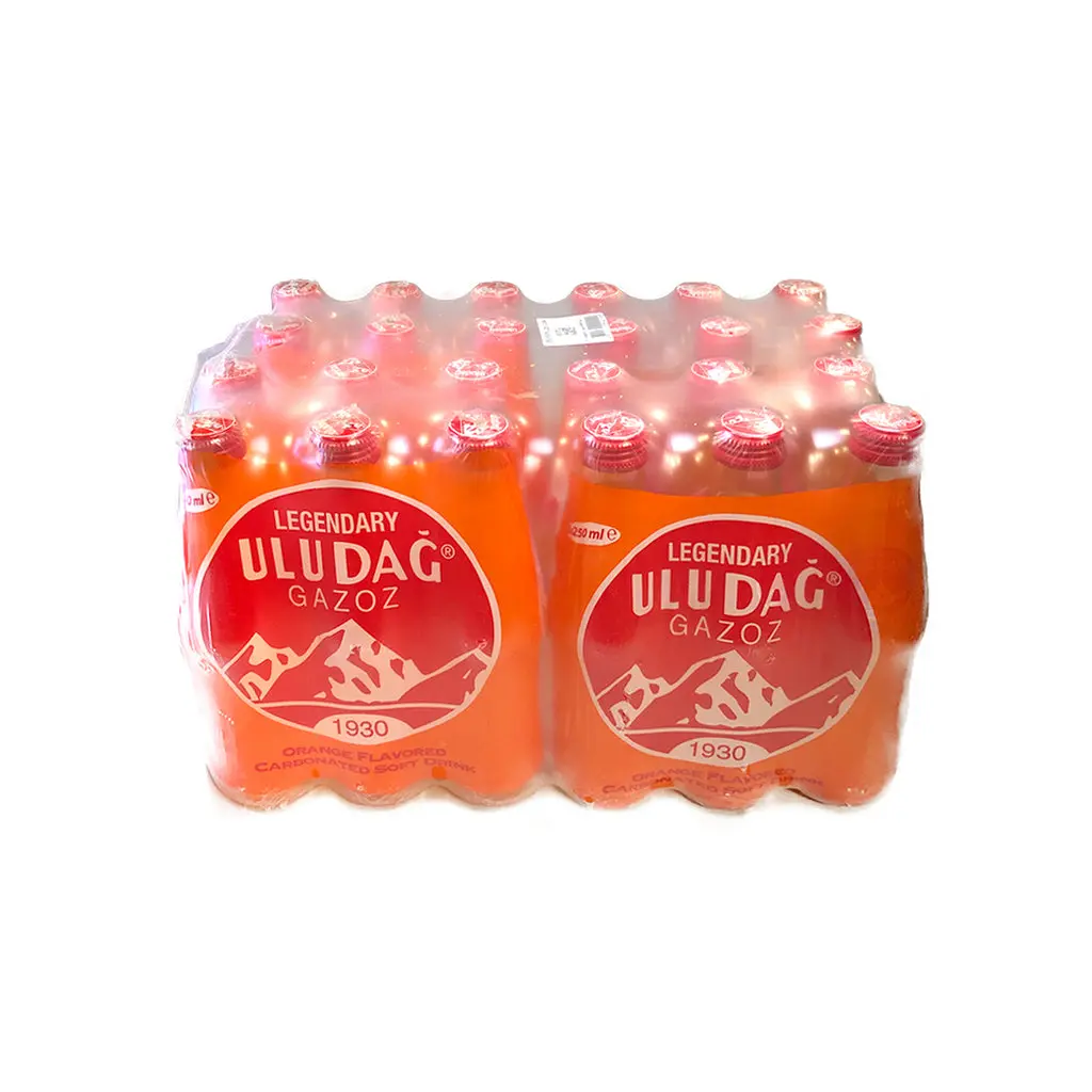 ULUDAG ORANGE FLAVOUR CARBONATED DRINK 250ML/24CT