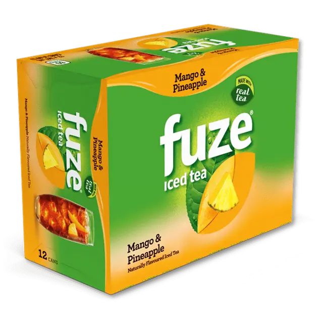 FUZE LEMON ICED TEA MANGO & PINEAPPLE 355ML/12CT 