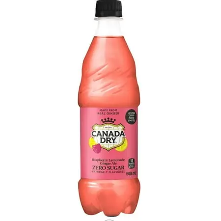 CANADA DRY ZERO SUGAR STRAWBERRY LEMONADE BTL 500ML 