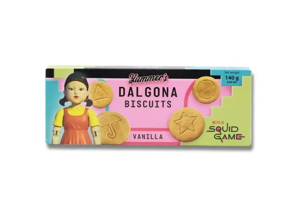 NETFLIX SQUID GAME DALGONA BISCUITS VANILLA 140G