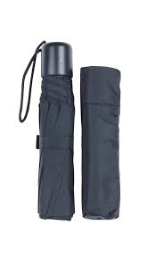 BLACK AUTO FOLDING UMBRELLA  