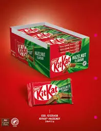 KITKAT HAZELNUT 41.5G/24CT (EUROPE)