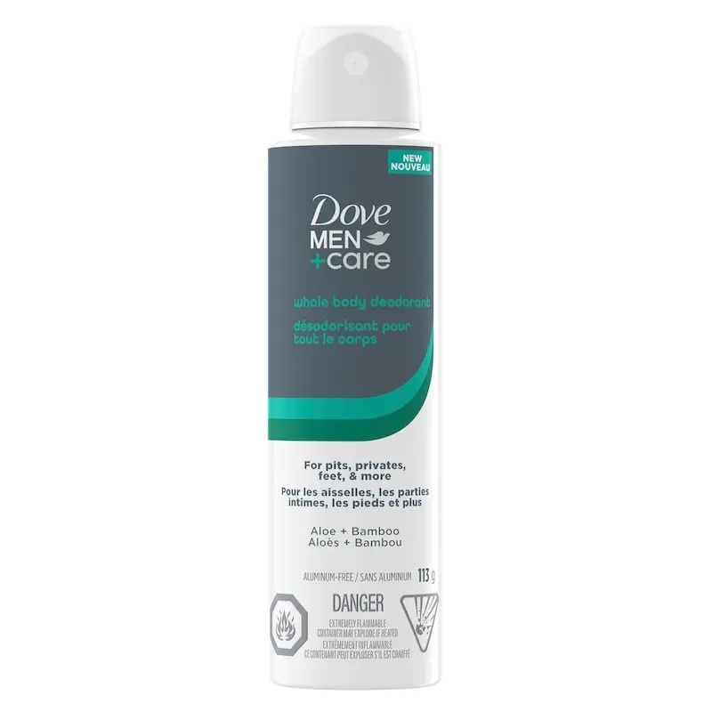 DOVE BODY SPRAY MEN+CARE 113G     