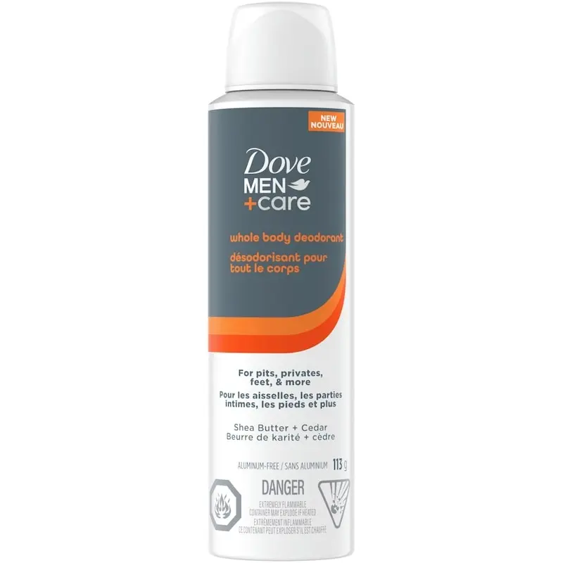 DOVE BODY SPRAY MEN+CARE 113G      