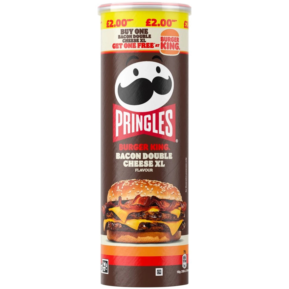 PRINGLES BACON DOUBLE CHEESE XL 165G (UK) 
