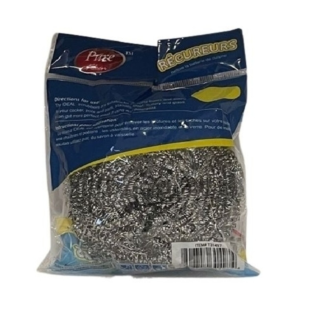 PURE CLEAN STAINLESS STEEL SCRUBBER 3/PK 