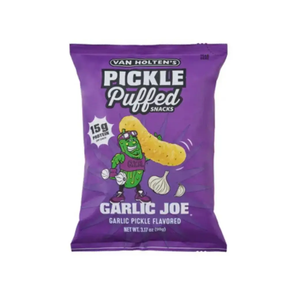 VAN HOLTEN'S GARLIC JOE PICKLE PUFFED SNACK 90G ( US)
