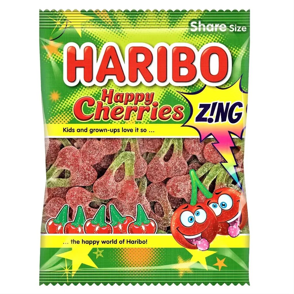 HARIBO HAPPY CHERRIES ZING 160G (UK) 