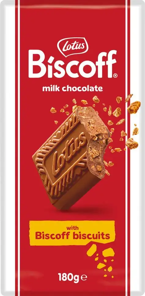 BISCOFF MILK CHOCOLATE WITH BISCOFF BISCUITS 180G
