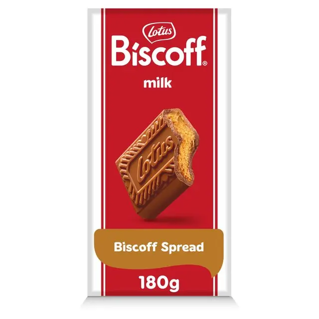BISCOFF MILK CHOCOLATE WITH BISCOFF SPREAD 180G (UK)
