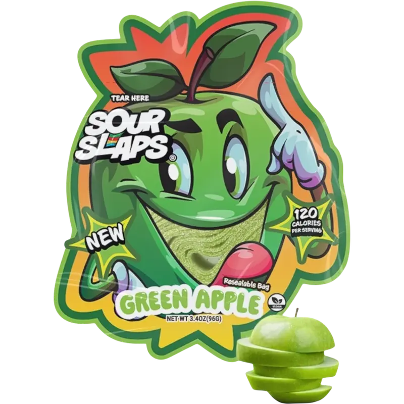 SOUR SLAPS GREEN APPLE 96G 