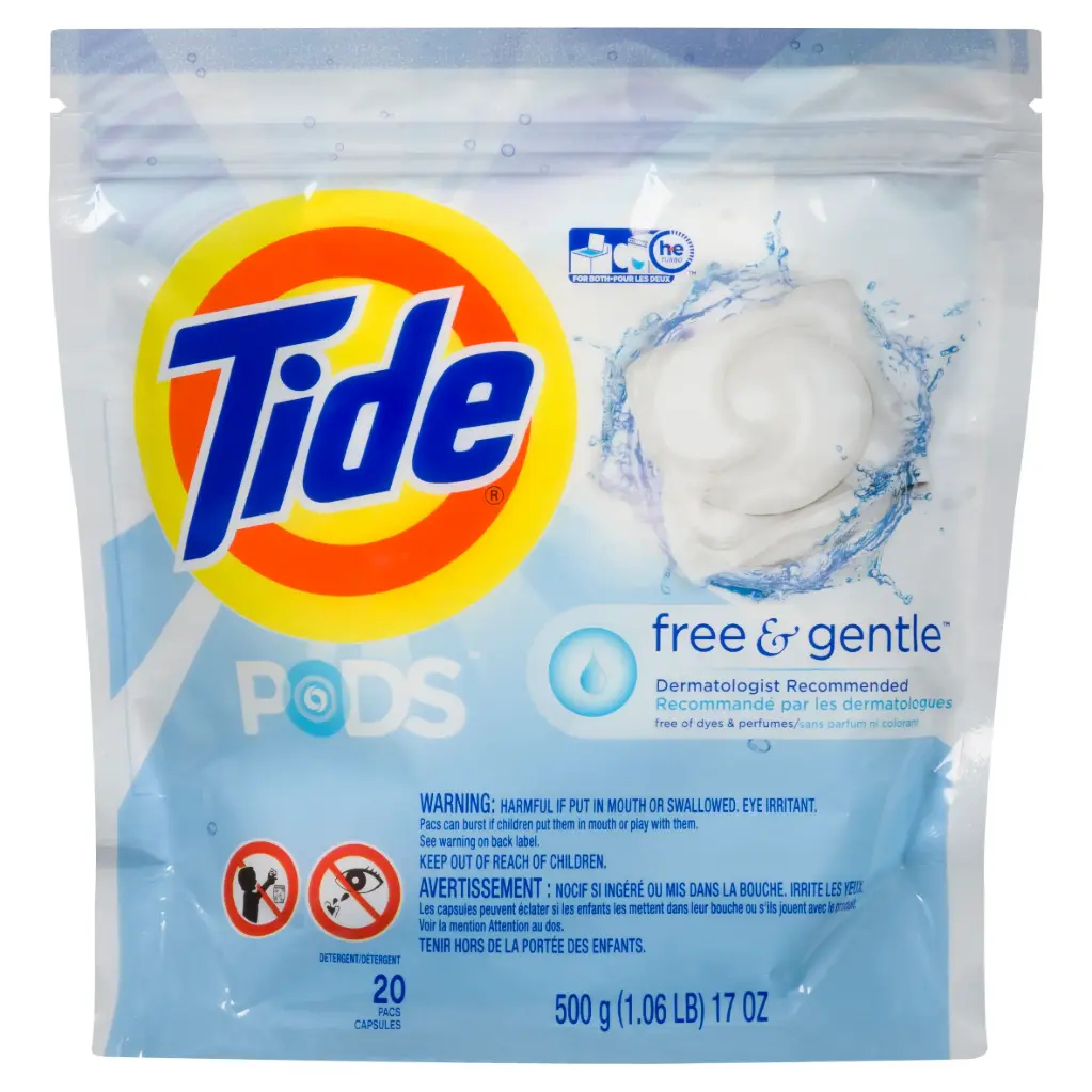 TIDE PODS FREE & GENTLE /20CT   