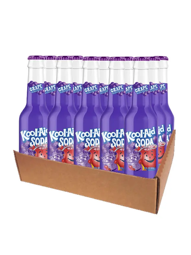 KOOL-AID GRAPE SODA GLASS BTL 355ML/12CT