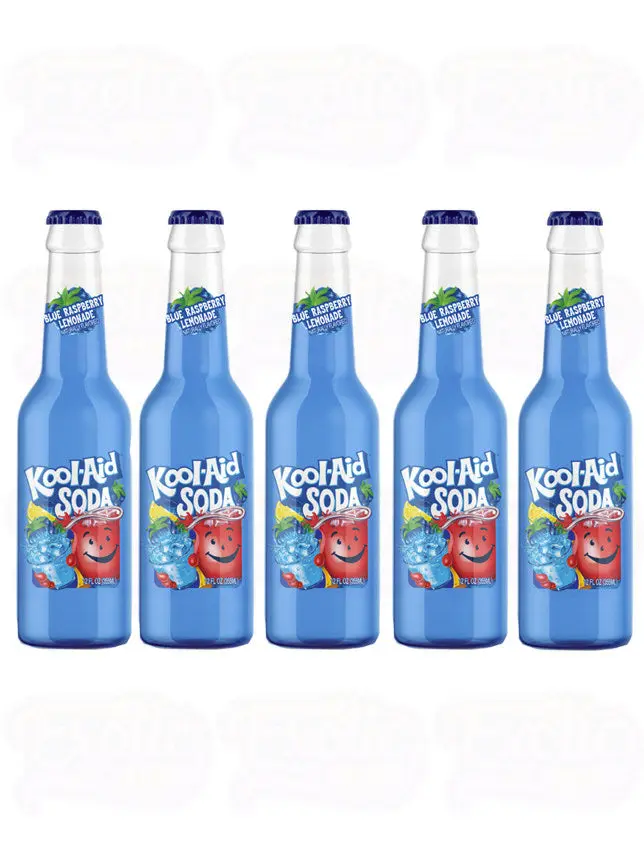 KOOL-AID BLUE RASPBERRY GLASS BTL 355ML/12CT