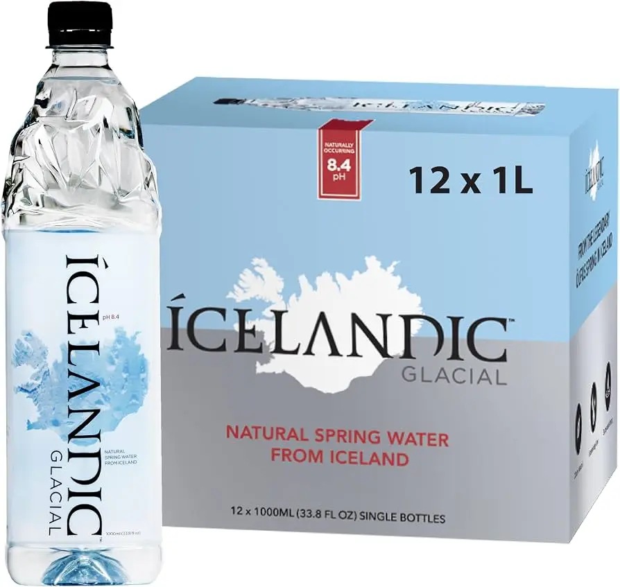 ICELANDIC GLACIAL NATURAL SPRING WATER 1L/12CT