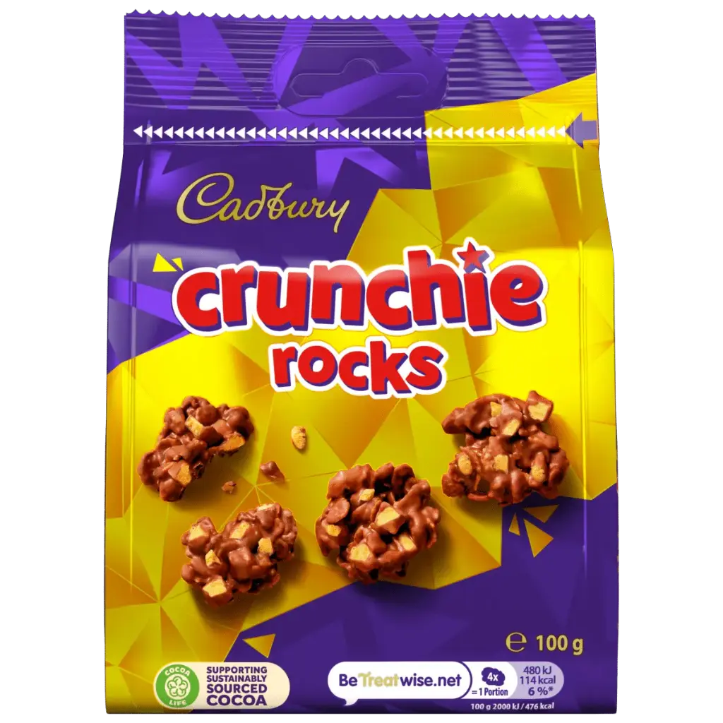 CADBURY CRUNCHIE ROCKS 100G (UK)  