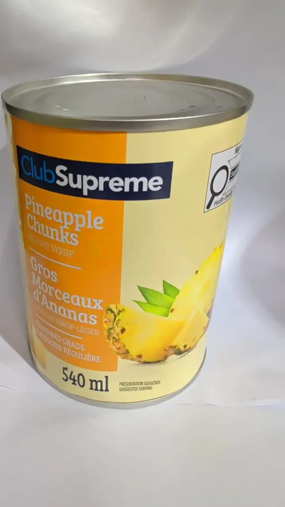  CLUB SUPREME PINEAPPLE CHUNKS 540ML