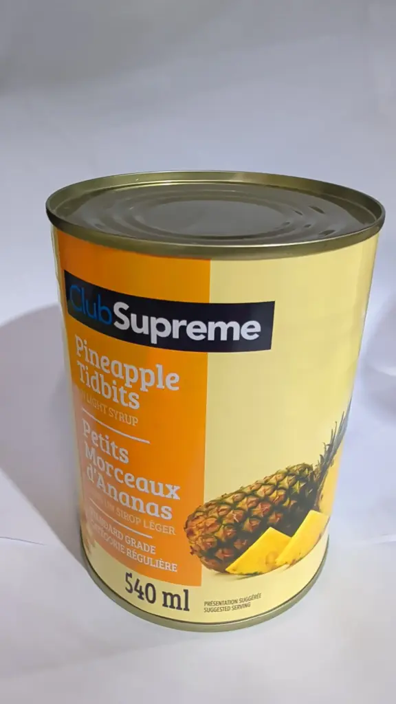  CLUB SUPREME PINEAPPLE TIDBITS 540ML 