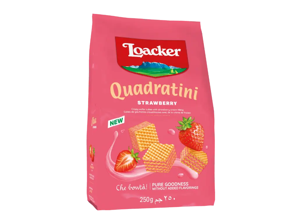 LOACKER QUAD STRAWBERRY 250G 