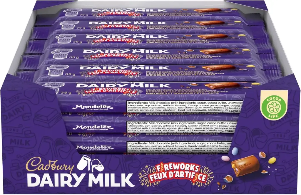 CADBURY DAIRY MILK BARS FIREWORKS 38G