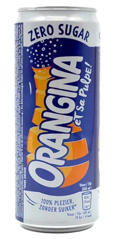 ORANGINA  ZERO SUGAR 330ML/24CT 